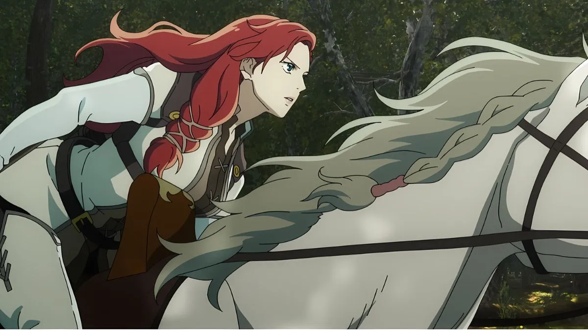 'Lord of the Rings' Anime Shares New Info at Anime Expo Lord-of-the-Rings-War-of-Rohirrim-official-screencap-of-Hera-valiantly-riding-a-horse