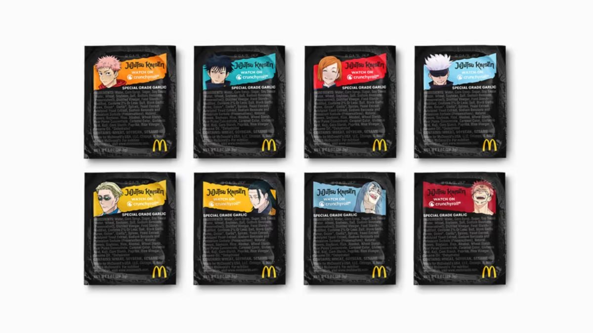 McDonald's Latest Collaboration With 'Jujutsu Kaisen' Is as Funny as It Is Delicious McDonalds-New-Jujusu-Kaisen-Black-Garlic-dipping-sauce